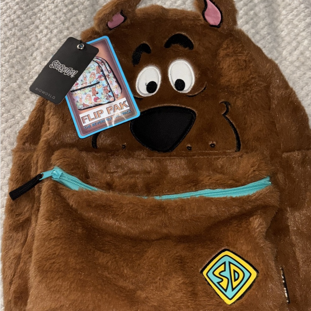 Bioworld Scooby-Doo Furry Brown Backpack